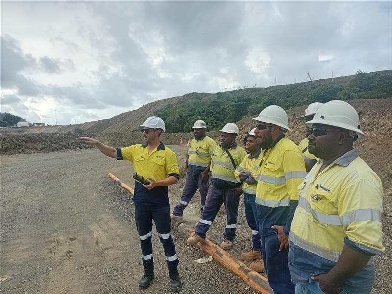 Drone pilot training in an outdoor flying field in Australia