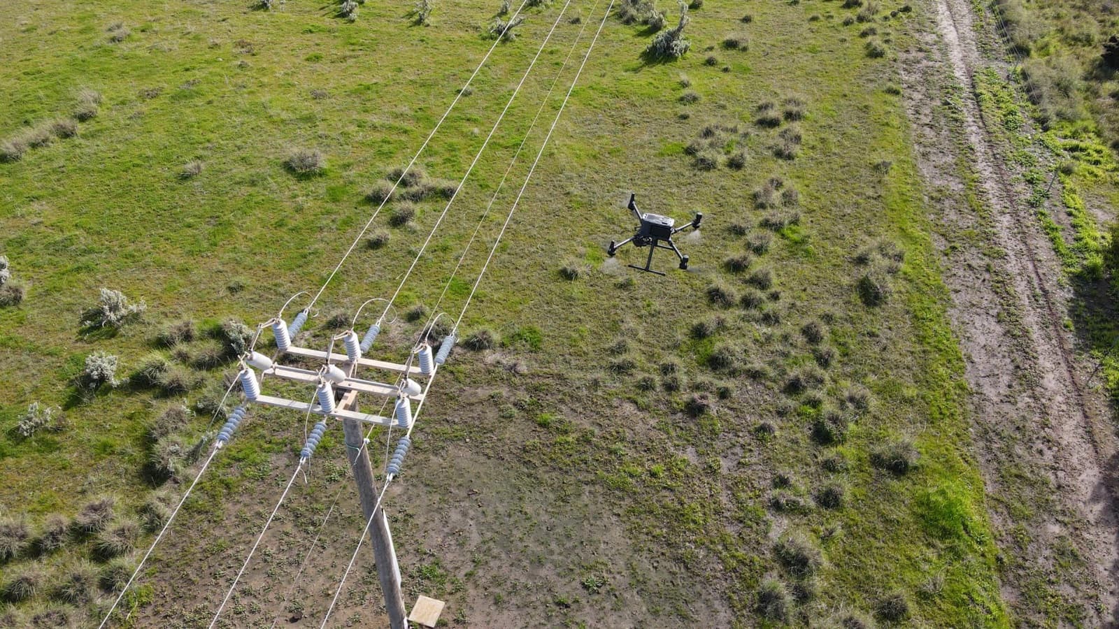 Drone surveying difficult terrain