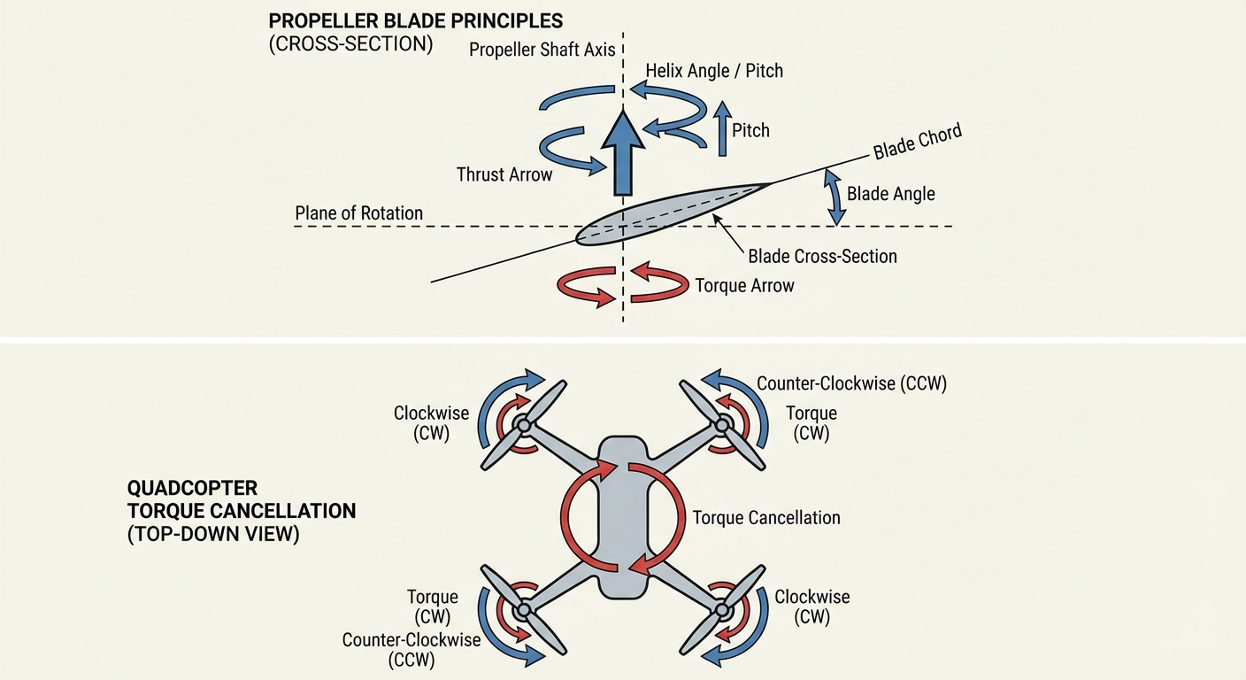 Propeller Principles Propellers, Rotors, Thrust and Torque - RePL Study Guide | National Drones
